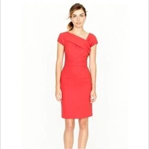 J. Crew Wool Asymmetrical Cocktail Dress 0P